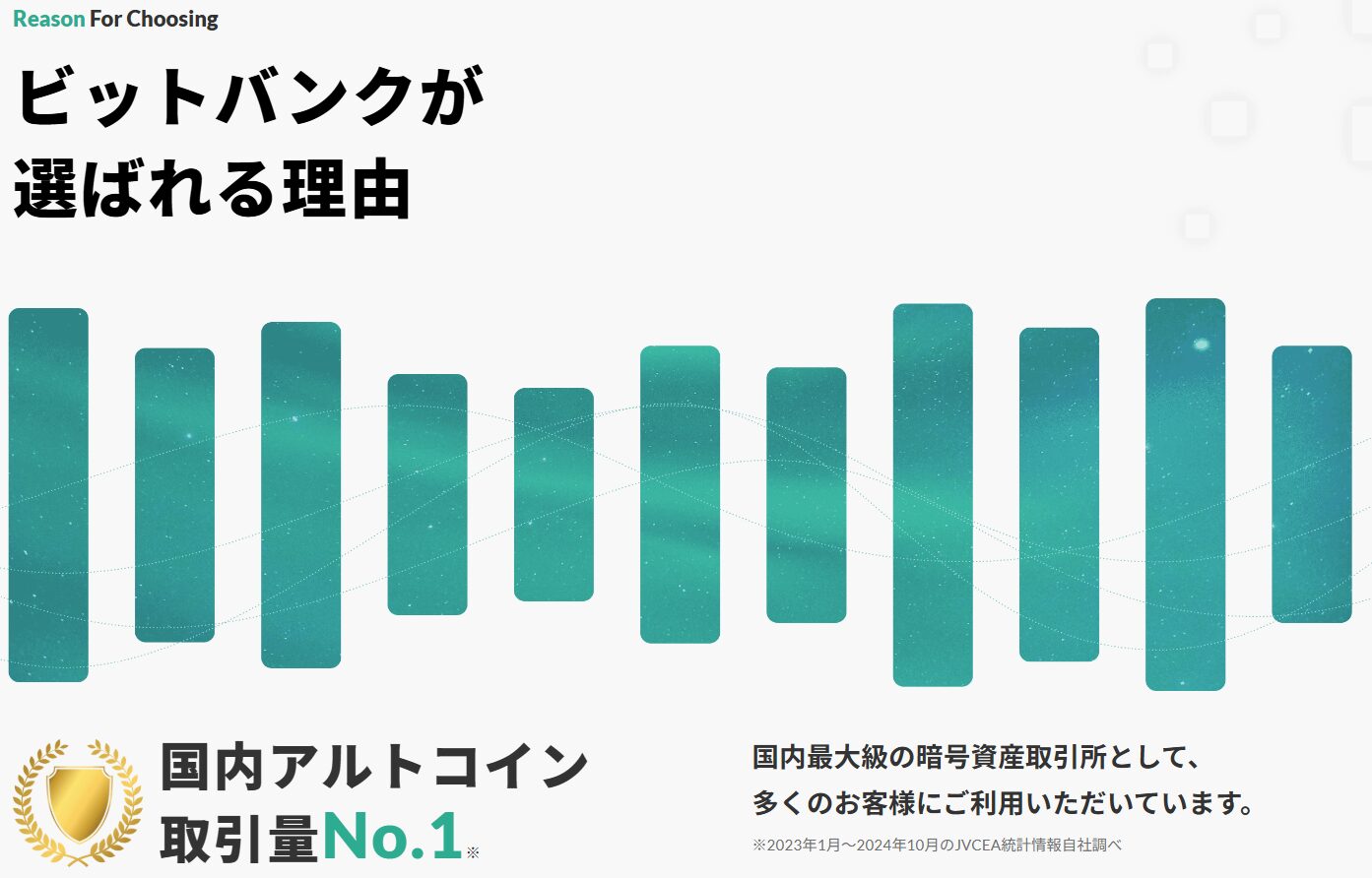 ビットバンクが選ばれる理由