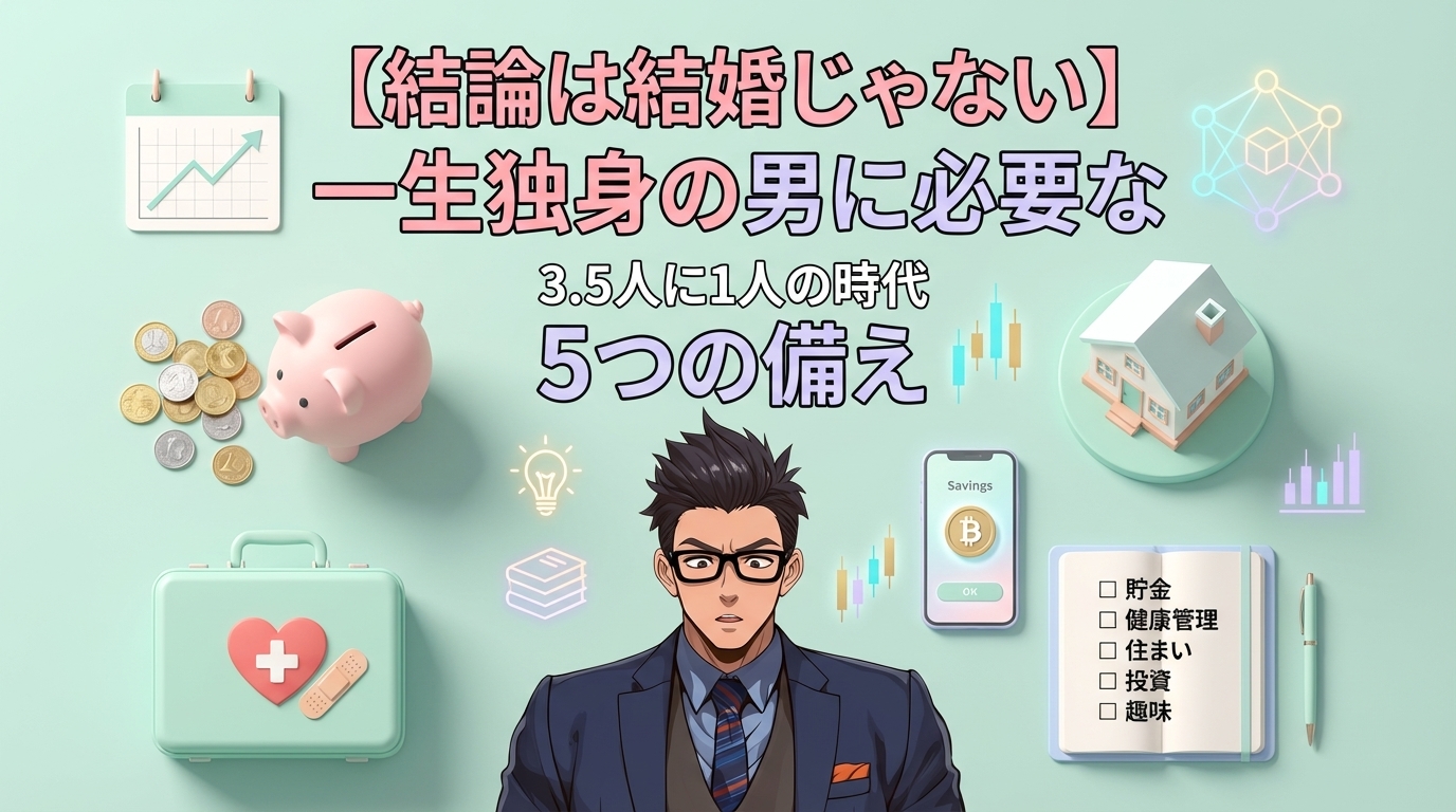 独身だからこそ備える人生戦略に関するアイキャッチ画像