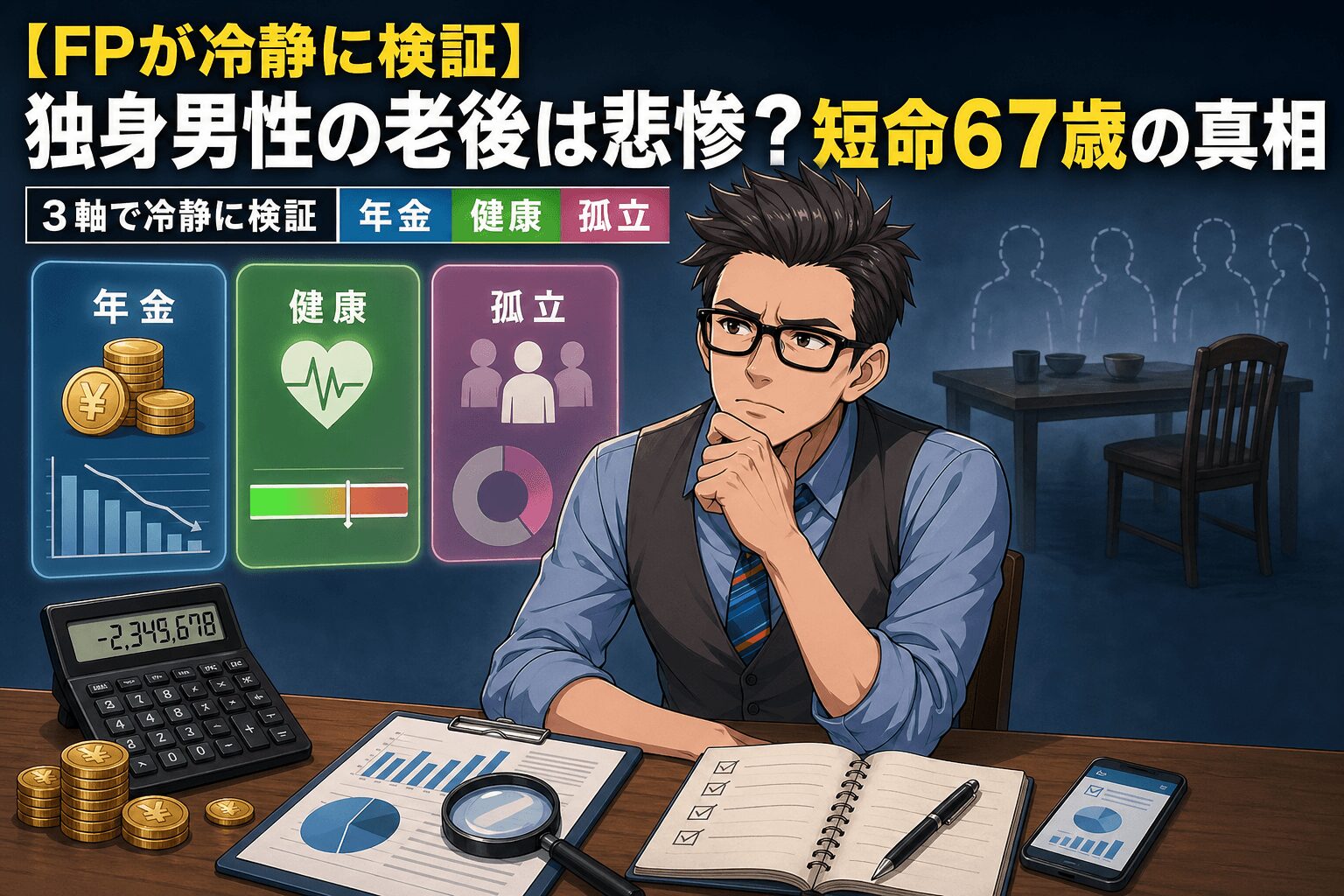 独身男性の老後、本当の弱点はどこだ?に関するアイキャッチ画像