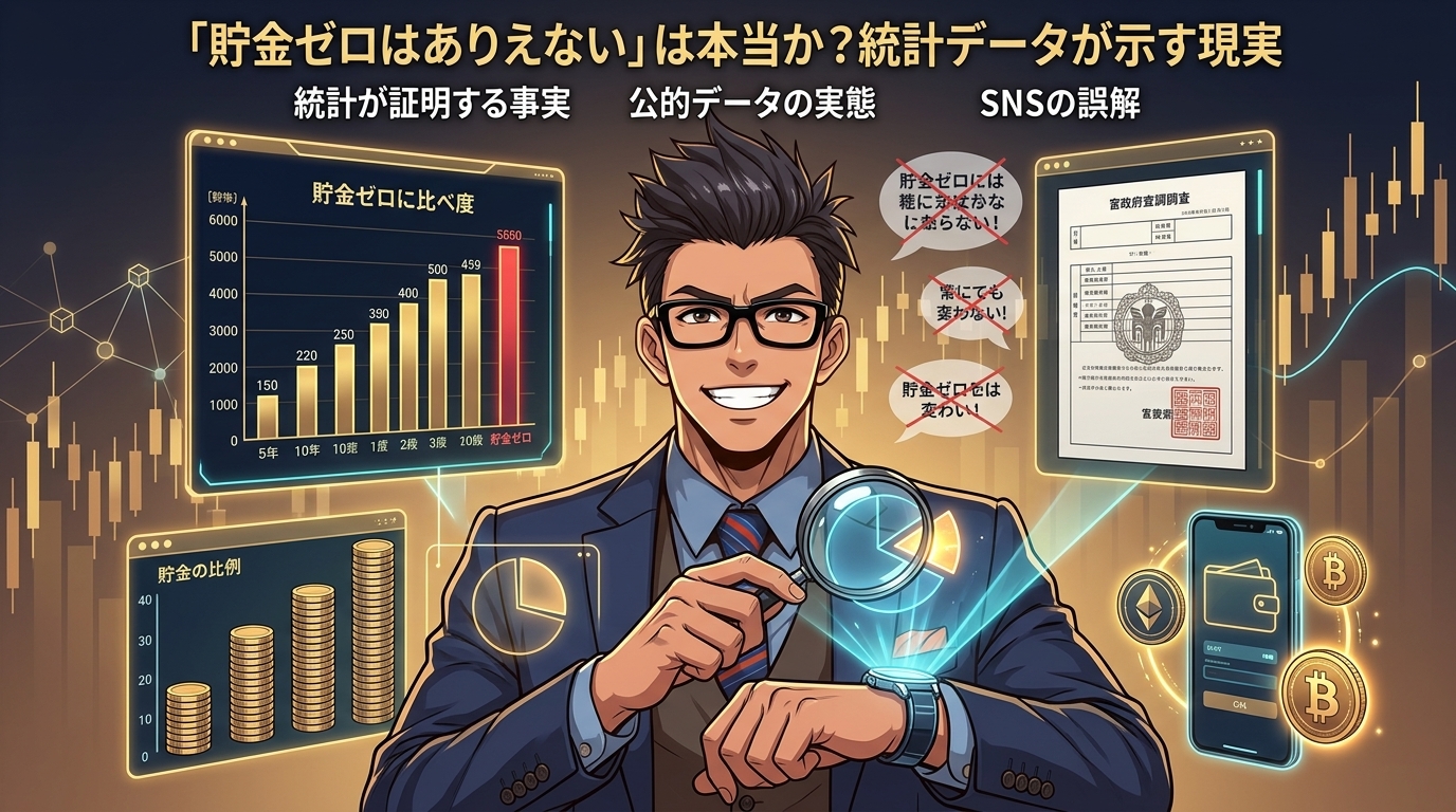 「ありえない」と言う人ほど現実を知らないについて統計が証明する事実や公的データの実態やSNSの誤解などの要素を描いたイラスト