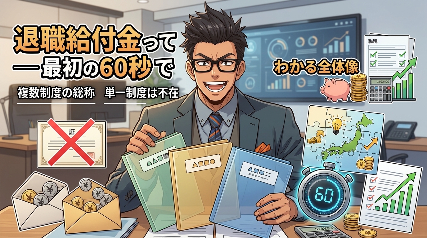 ひとつじゃないについて複数制度の総称や単一制度は不在や60秒で全体像などの要素を描いたイラスト
