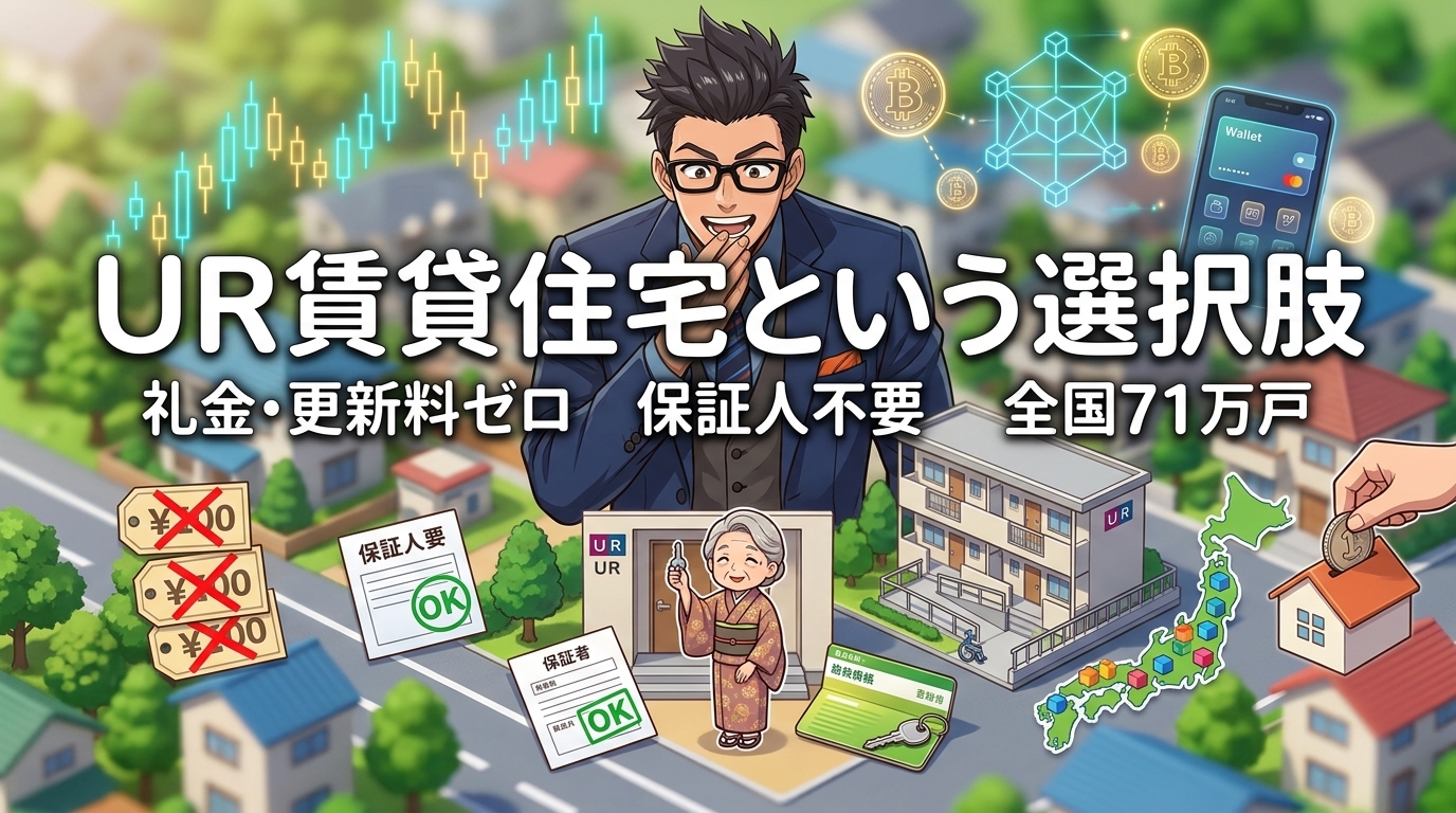 高齢者でも借りられる家があるについて礼金・更新料ゼロや保証人不要や全国71万戸などの要素を描いたイラスト