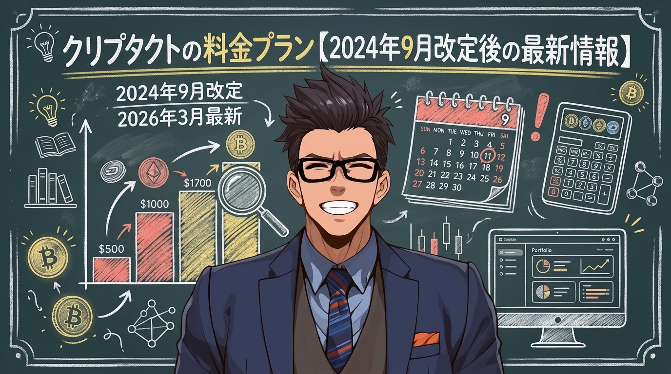 料金プラン、また変わってた?について2024年9月改定や2026年3月最新などの要素を描いたイラスト